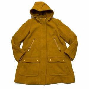 10 / J. crew Italian Stadium Cloth Nello Gori Wool
Blend Full Zip coat